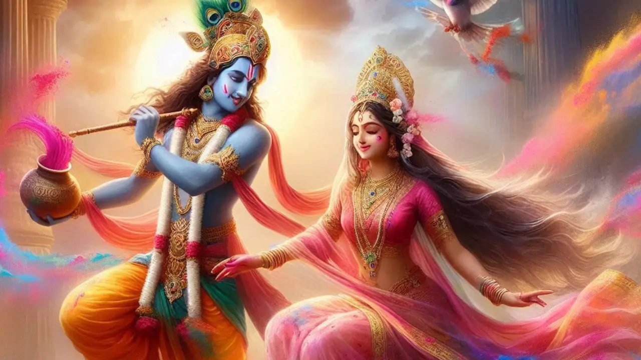 Holi with Krishna